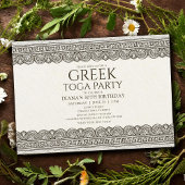 トガバースデーパーティーへの招待(石の要素) 招待状