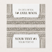 トガパーティーのカスタムテキストテーブルカード（カラム付き） 名刺 (外部フラット)