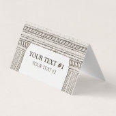 トガパーティーのカスタムテキストテーブルカード（カラム付き） 名刺 (裏面)