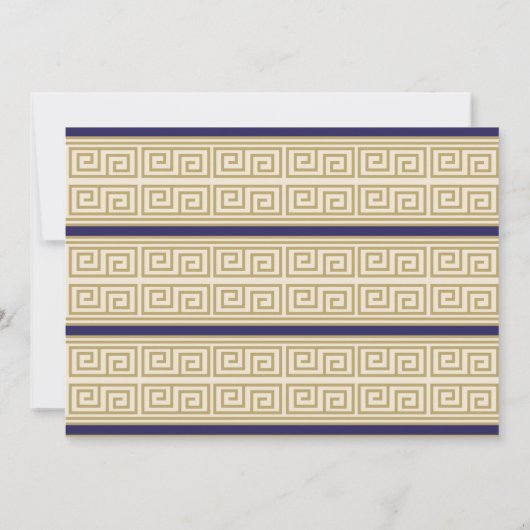 トガパーティー古代ローマ誕生日アイビースクロール写真 招待状 (裏面)