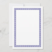 トガパーティー誕生日アイビースクロール古代ローマ写真 招待状 (裏面)