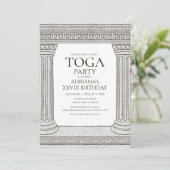 トガパーティー誕生日招待状withローマテーマ 招待状 (スタンド正面)