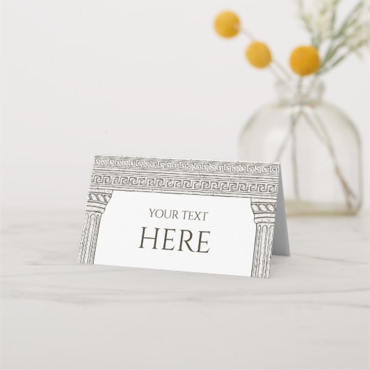 トガビュッフェシンボルや象徴、折り畳みケータリングフードラベル プレイスカード (正面)