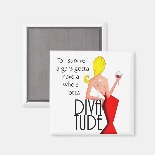 トガ生き延びルはロッタのディヴァの全容を得る マグネット (正面/裏面)