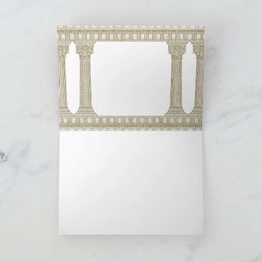 トガ誕生日ディナーパーティーとエレガント列 招待状 (内部)