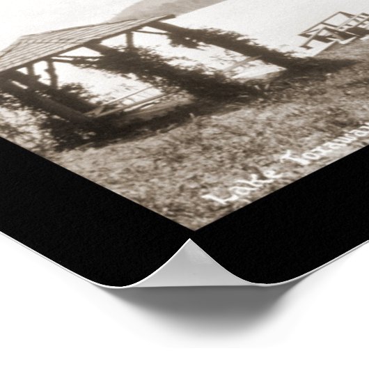 トキサウェイ湖NCボート写真1911 ポスター (角)