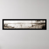 トキサウェイ湖NCボート写真1911 ポスター (正面)