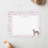 トキナ猫パーソナライズされた文房具 ノートカード (正面/裏面インサイチュ)