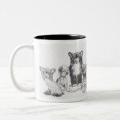 トキ中国のシ ツートーンマグカップ (左)