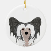 トキ中国のドッグオーナメント セラミックオーナメント (裏面)