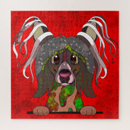 トキ中国のドッグ醜い顔ジグソーパズル ジグソーパズル