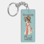 トキ中国のパパ キーホルダー (正面左)