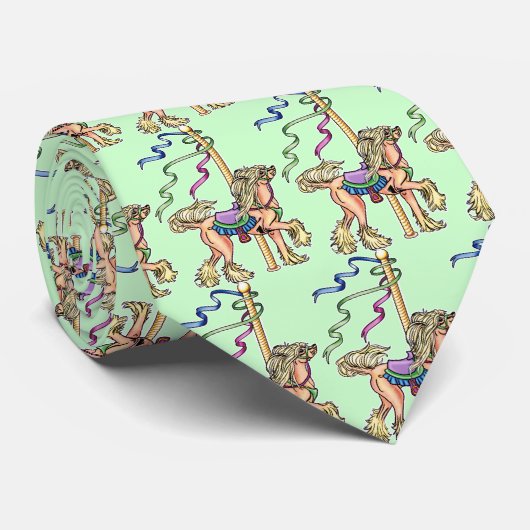 トキ中国の回転木馬 ネクタイ (ロール)