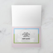 トキ亜科およびバスケットが付いているひ孫のイースターカード シーズンカード (内部)