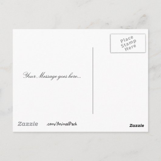 トキ ポストカード (裏面)