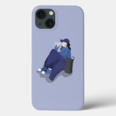 トクールマスタイリッシュイフガールイラストレーション Case-Mate iPhoneケース (裏面)