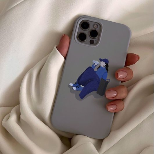 トクールマスタイリッシュイフガールイラストレーション Case-Mate iPhoneケース