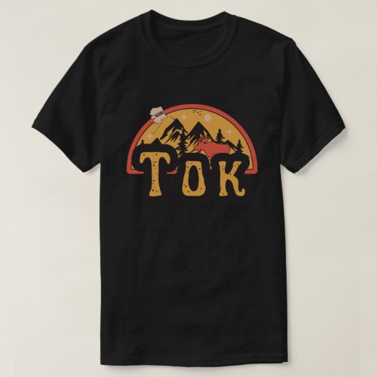 トク、アラスカ Tシャツ (デザイン正面)