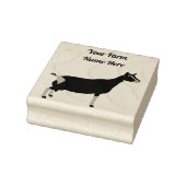 トグパーソナライズされたンブルク乳製品ヤギ ラバースタンプ (スタンプ)