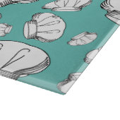 トケカッコいいブランシュのシェフ帽子パターンモノグラム カッティングボード (角)