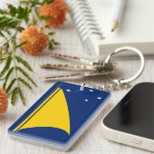 トケラウ国旗のキーチェーン キーホルダー (正面右)