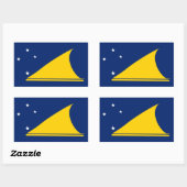 トケラウ国旗の長方形シール 長方形シール (シート)