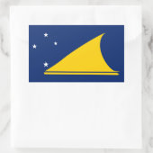 トケラウ国旗の長方形シール 長方形シール (バッグ)