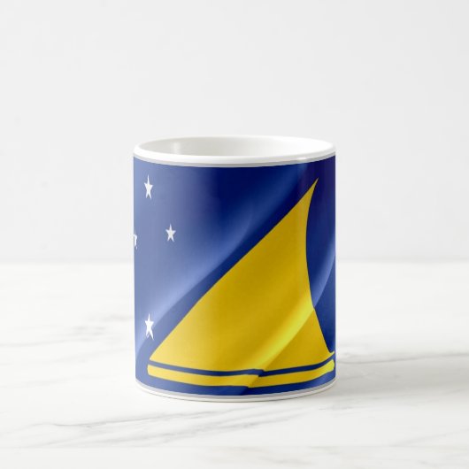 トケラウ国旗 –  コーヒーマグカップ (中央)