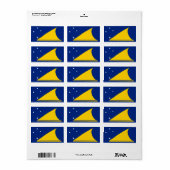 トケラウ国旗 ラベル (フルシート)