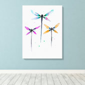 トゲかわいらしバエの水色は素朴 キャンバスプリント (インサイチュ (ウッドフロア))