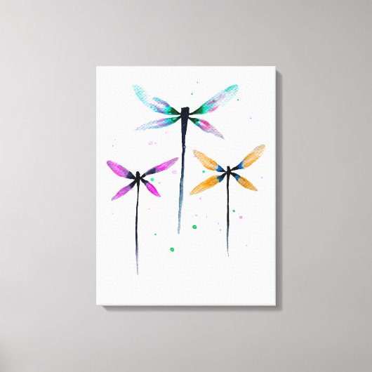 トゲかわいらしバエの水色は素朴 キャンバスプリント (正面)