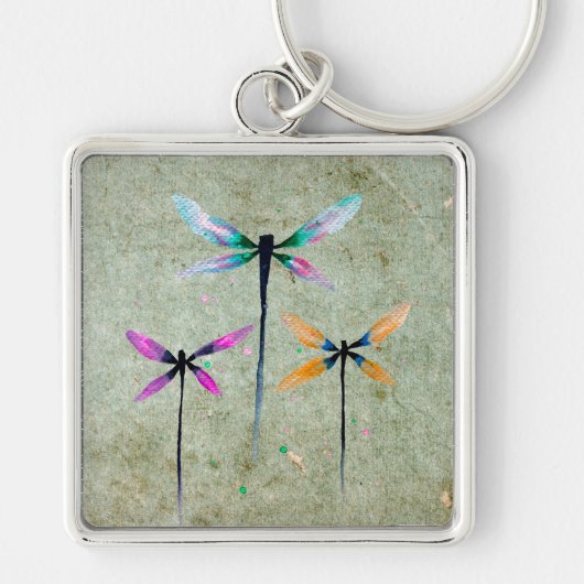 トゲかわいらしバエの水色は素朴 キーホルダー (正面)