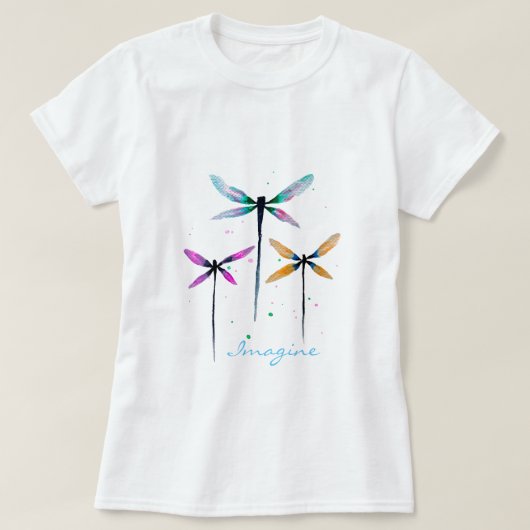 トゲかわいらしバエの水色は素朴 Tシャツ (デザイン正面)