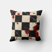 トゲとバラの美しいゴシック女性 クッション (裏面)