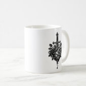 トゲのついた短剣 - ゴシックロマンスの彫刻 コーヒーマグカップ (正面右)