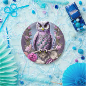 トゲのベッドに詳しいファンタジーフクロウ ペーパープレート (パーティー)