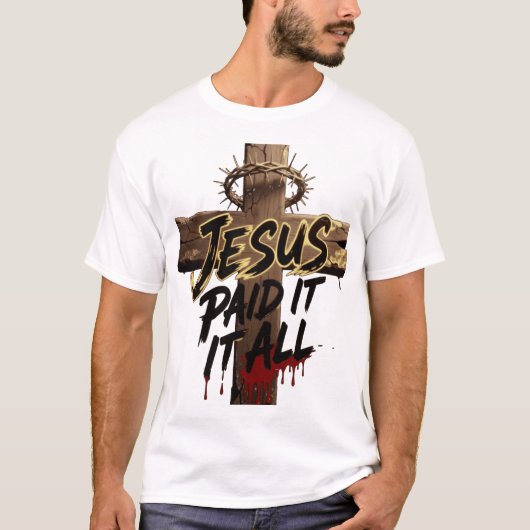 トゲの冠のイエス・シャツ - クリスチャンTシャツ Tシャツ (正面)