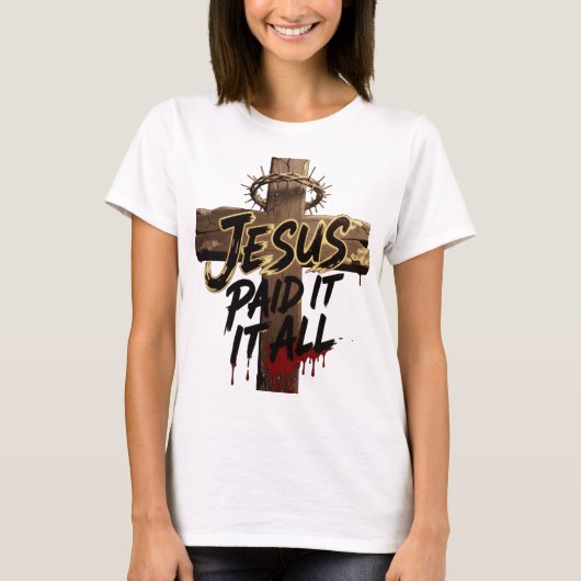 トゲの冠のイエス・シャツ - クリスチャンTシャツ Tシャツ (正面)