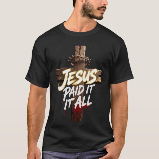 トゲの冠のイエス・シャツ - クリスチャンTシャツ Tシャツ (正面)