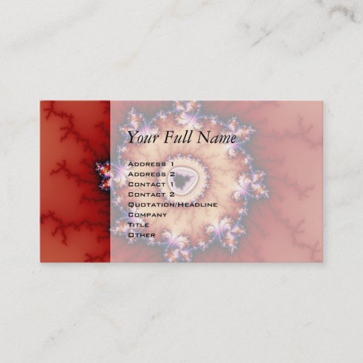 トゲの冠 – フラクタル 名刺 (正面)