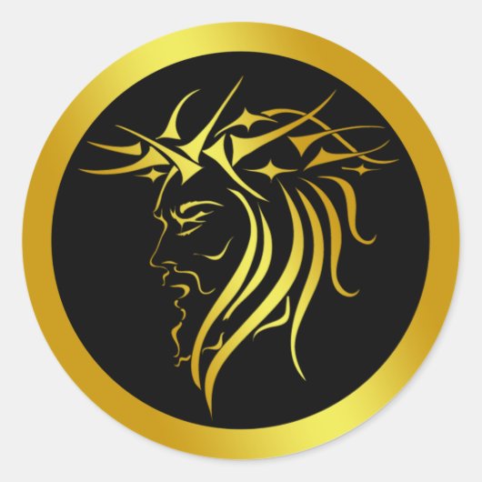 トゲの冠 ラウンドシール (正面)