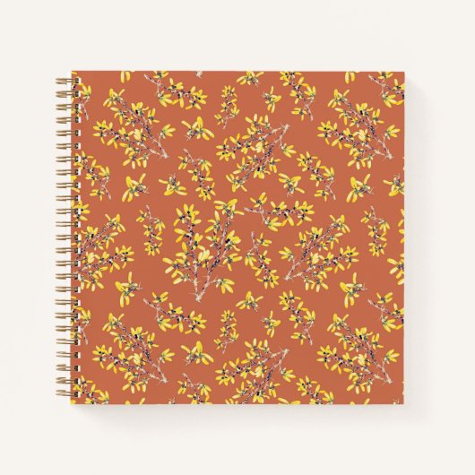 トゲの枝の紅葉 ノートブック (正面)