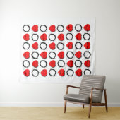 トゲの王冠とハートのキリスト教デザイン タペストリー (インサイチュ(横))