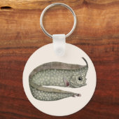 トゲウオフグ, ビンテージ海洋水生生物 キーホルダー (正面)