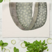 トゲウミヘビの魚、ヴィンテージの海洋水生生物 キッチンタオル (折り畳み)