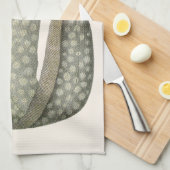 トゲウミヘビの魚、ヴィンテージの海洋水生生物 キッチンタオル (四つ折り)