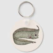 トゲウミヘビの魚、ヴィンテージの海洋水生生物 キーホルダー (裏面)