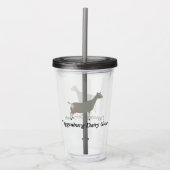 トゲンブルク乳牛 アクリルタンブラー (正面)