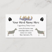 トゲンブルク乳牛 名刺 (正面)