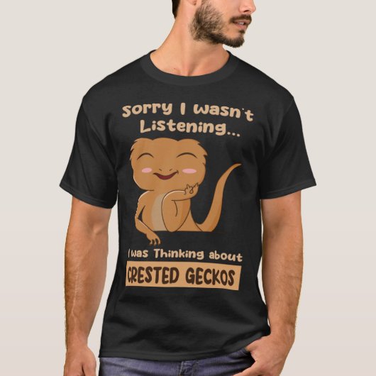 トゲ考えカゲの爬虫類トカゲについて Tシャツ (正面)